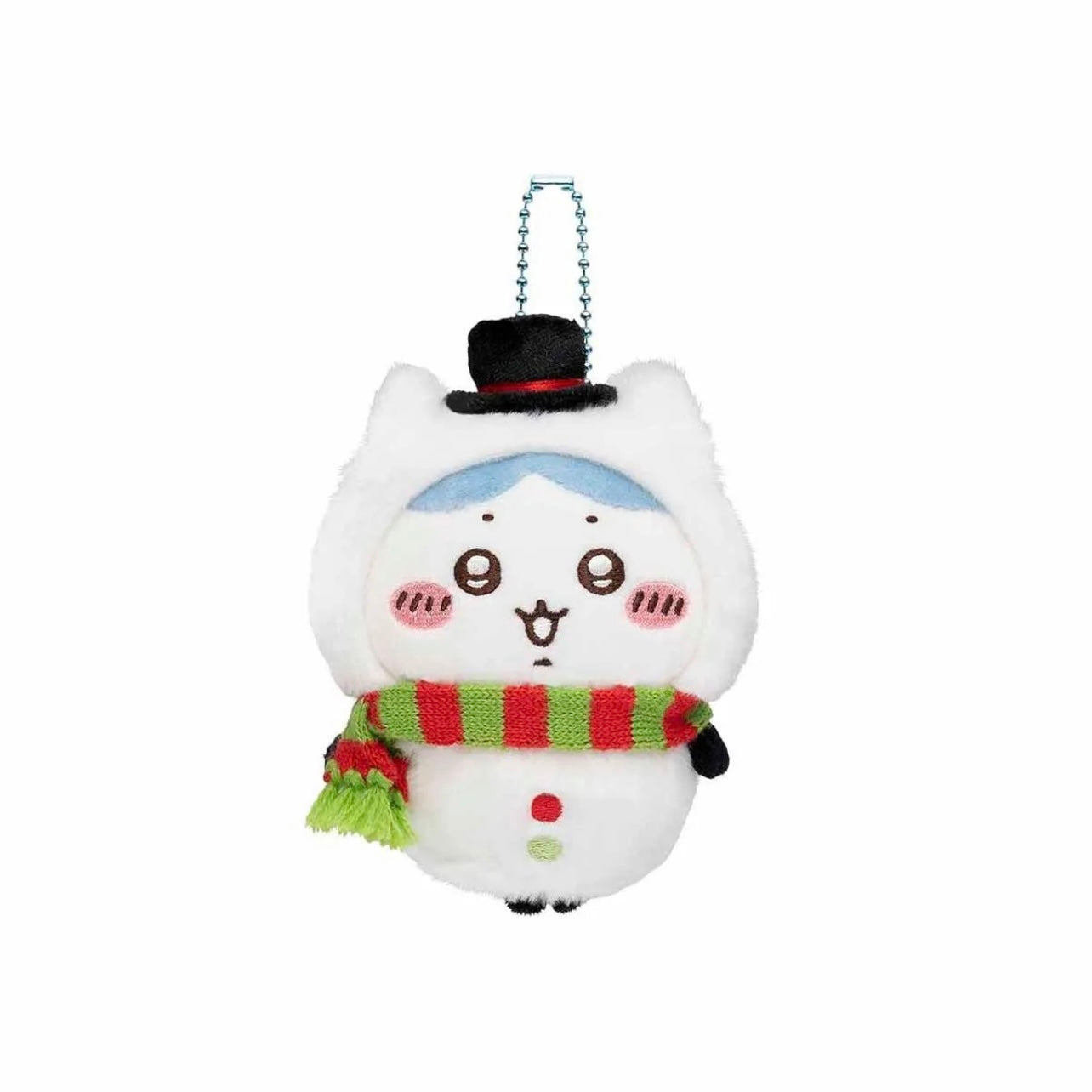 Chiikawa 圣诞小八挂件Chiikawa Hachiware Happy Holiday Mascot Plush KeyChain Christmas 2023 Official
