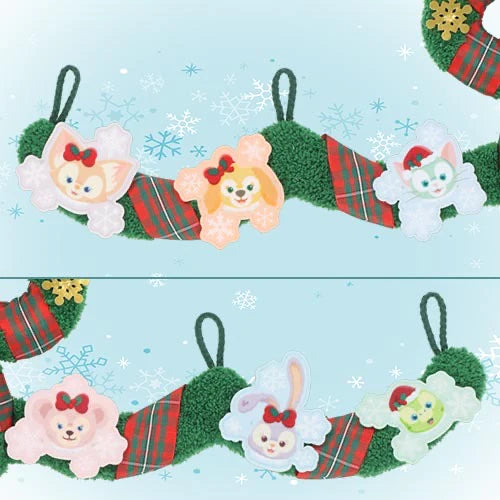日本东迪 达菲家族 23年冬日 圣诞装饰挂件(长约95cm )